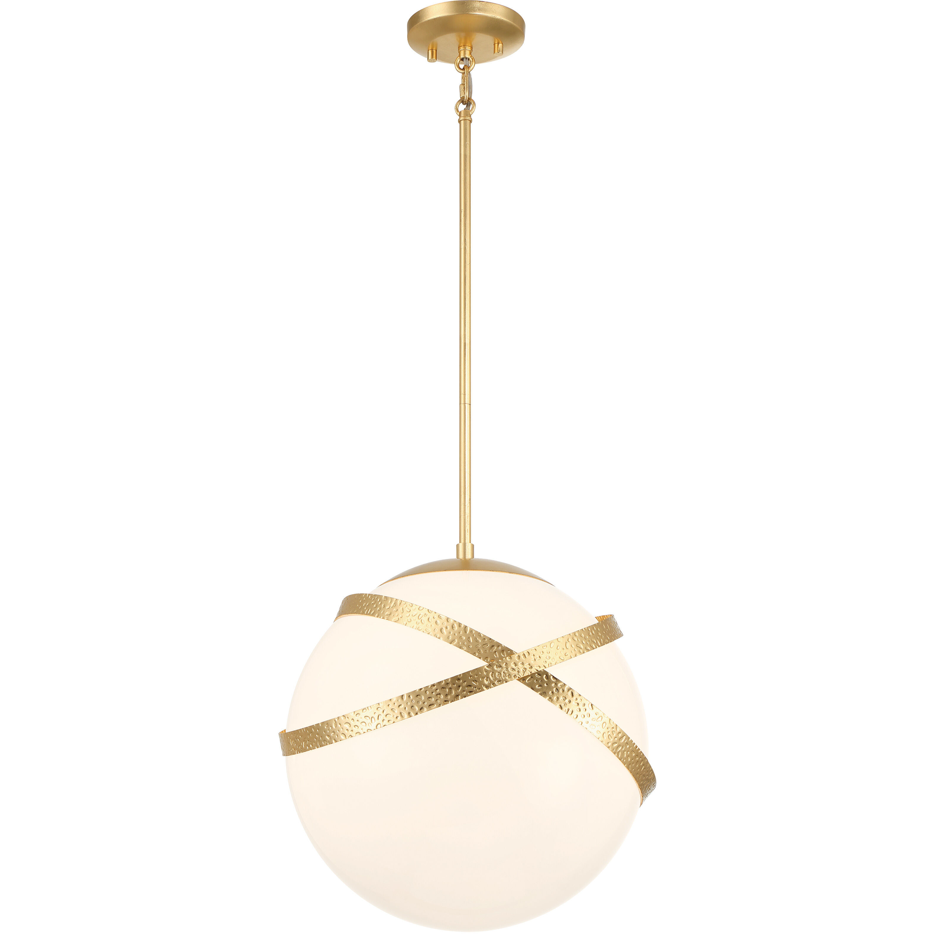 Batignolles 1 Light 13.75 inch Spring Gold Leaf Mini Pendant Ceiling Light