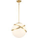 Batignolles 1 Light 13.75 inch Spring Gold Leaf Mini Pendant Ceiling Light