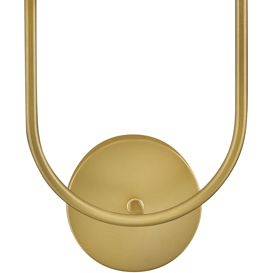 Cora Sconce Wall Light in Lacquered Brass