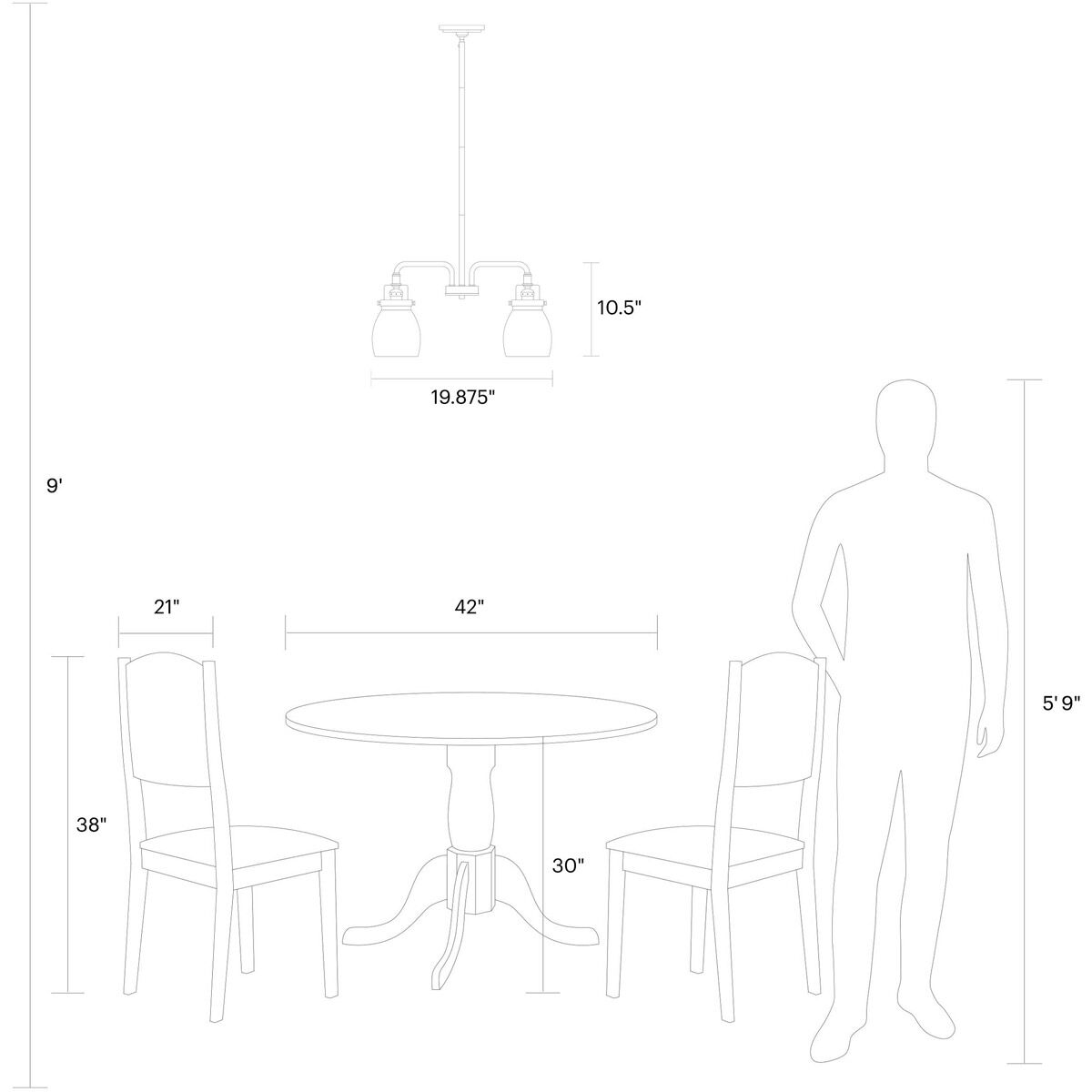 Belton 3 Light 19.88 inch Brushed Nickel Chandelier Ceiling Light
