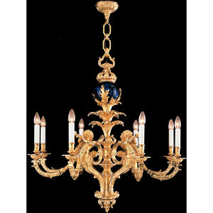 Mariner Luxury LED 35.43 inch Antique Gold Plated Chandelier Ceiling Light