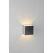 QB Wall Sconce Wall Light in Brushed Chrome/White