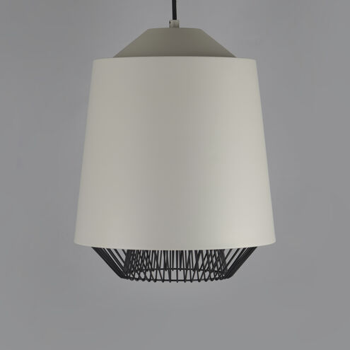Phoenix LED 15.75 inch Gray and Black Single Pendant Ceiling Light