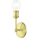Lansdale 1 Light 5 inch Satin Brass Vanity Sconce Wall Light
