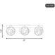 Darien 3 Light 25 inch Warm Brass Bathroom Vanity Light Wall Light