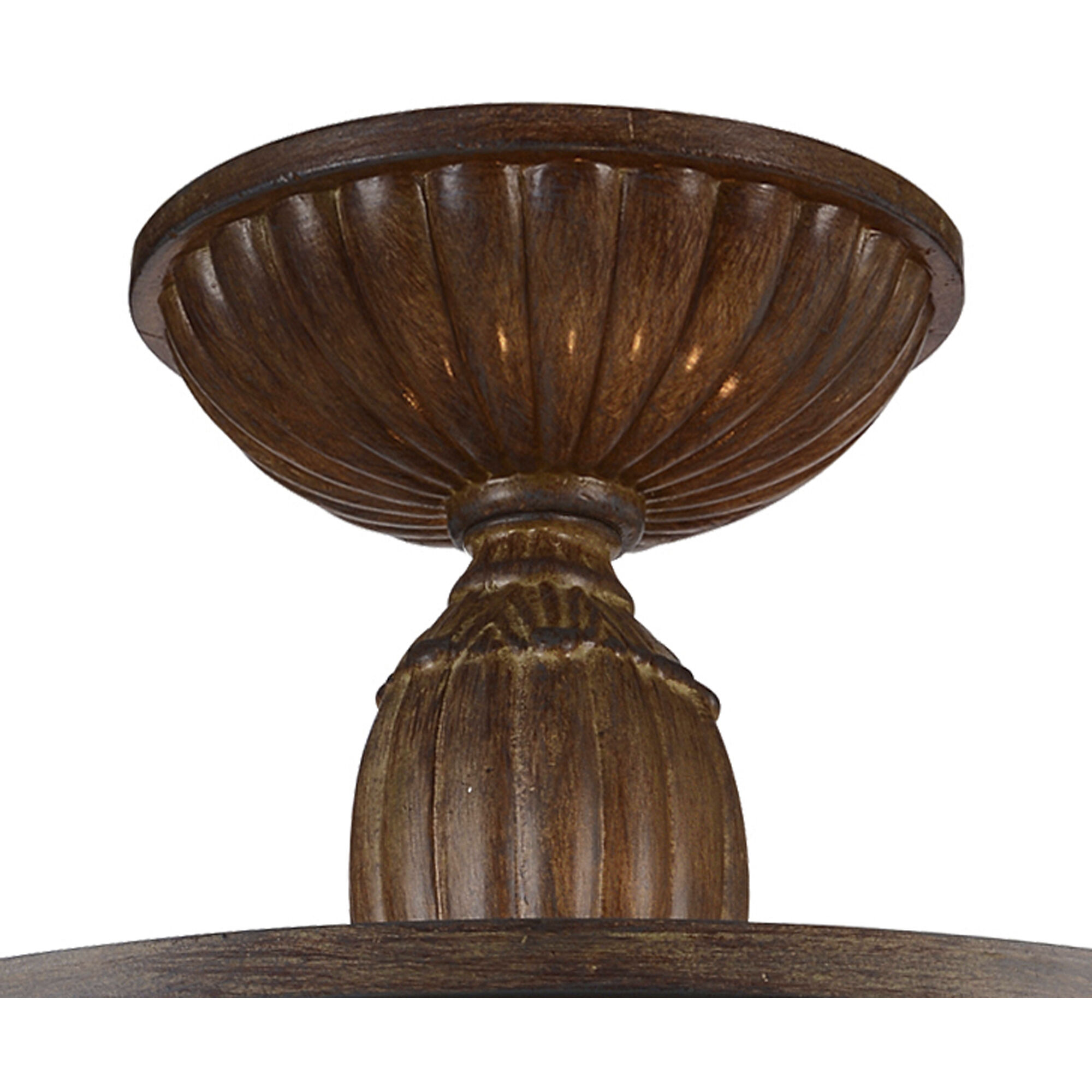 Nicole 3 Light 14 inch Brushed Chocolate Drum Shade Flush Mount Ceiling Light