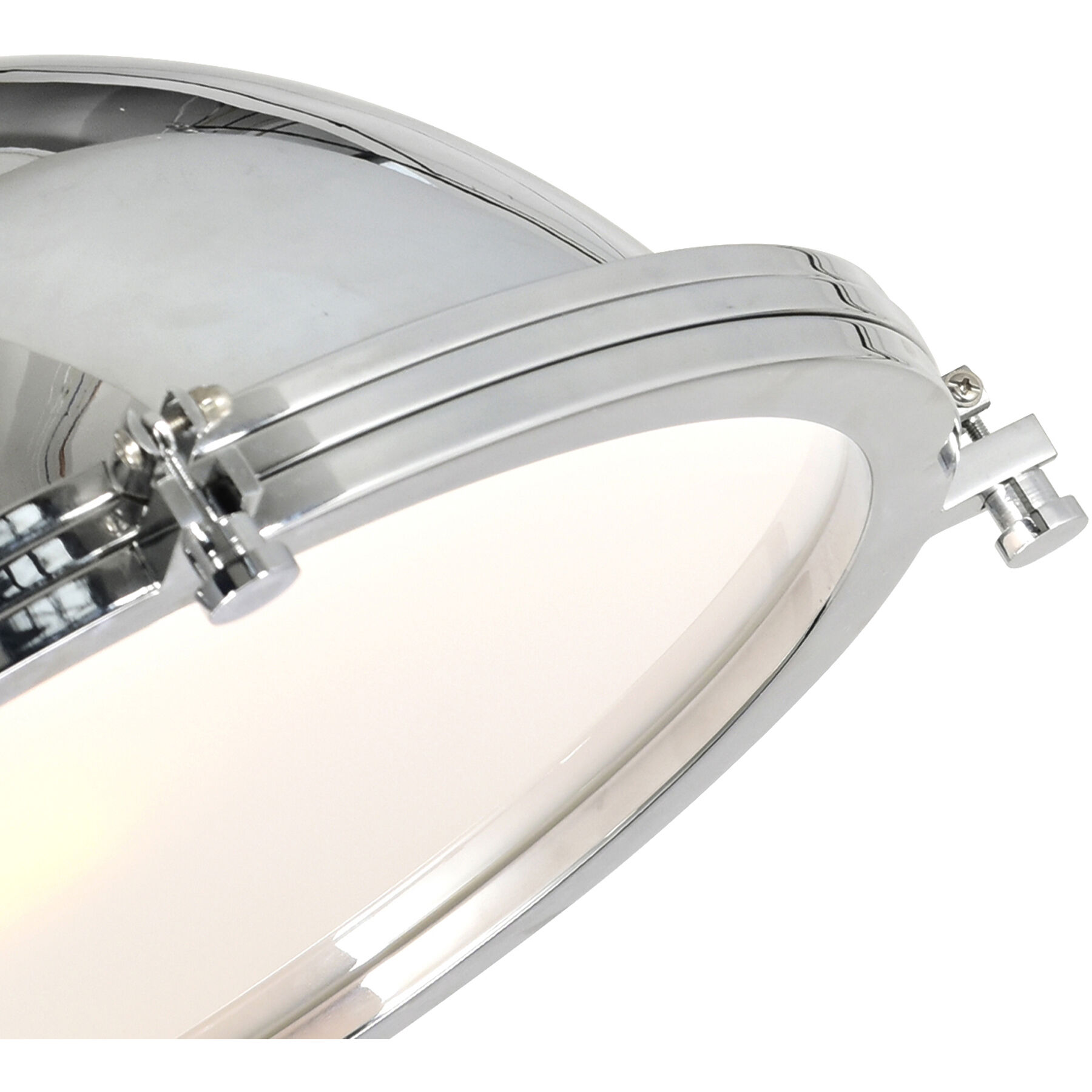 Show 1 Light 18 inch Chrome Down Pendant Ceiling Light