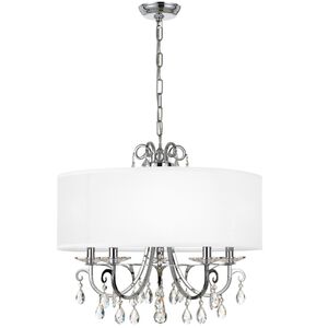 Othello 5 Light 24 inch Polished Chrome Chandelier Ceiling Light in Clear Spectra