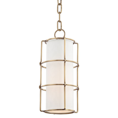 Sovereign LED 7 inch Aged Brass Pendant Ceiling Light