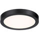 Stella LED 7 inch Black Flush Mount Ceiling Light, Essentials