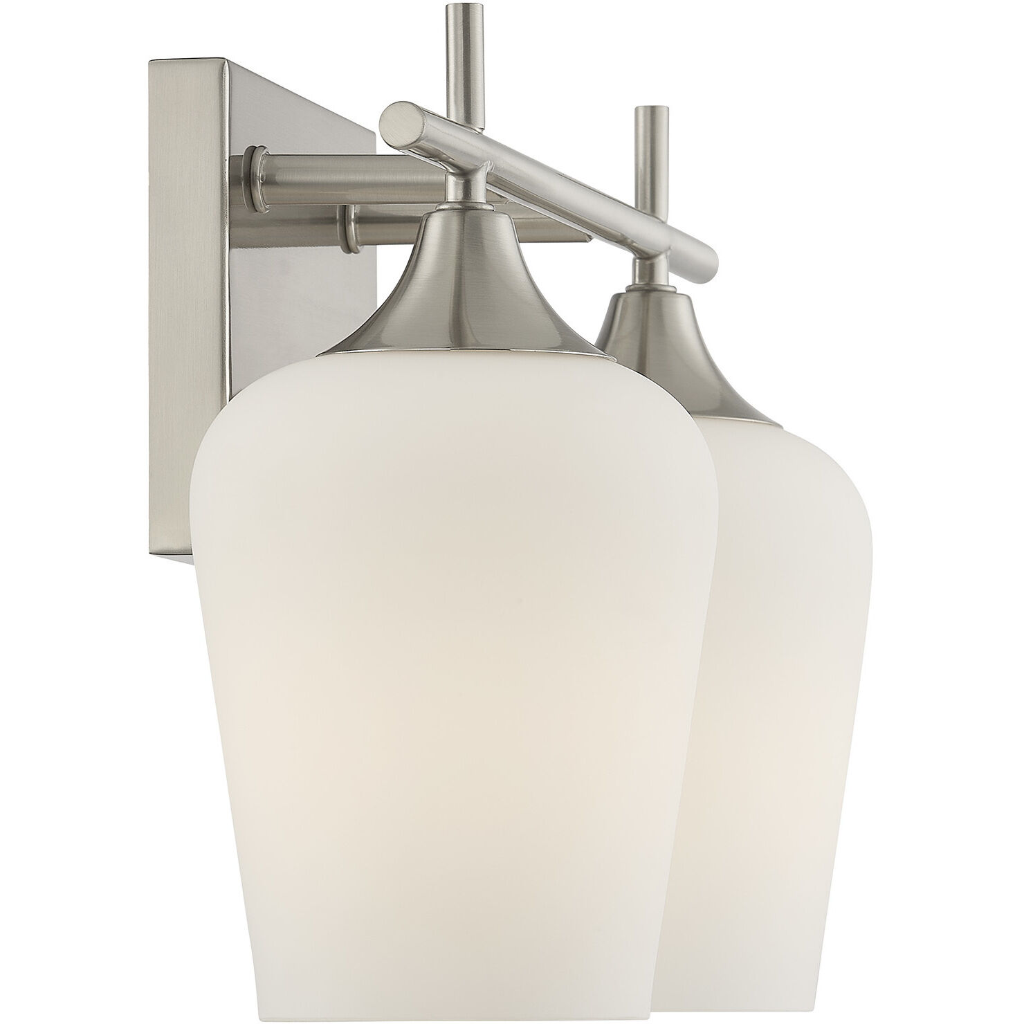 Octave 2 Light 13.75 inch Satin Nickel Bathroom Vanity Light Wall Light, Essentials