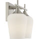 Octave 2 Light 13.75 inch Satin Nickel Bathroom Vanity Light Wall Light, Essentials