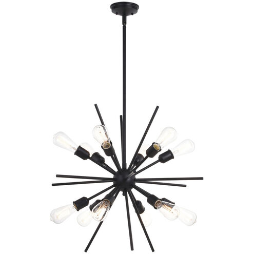 Estelle LED 27.5 inch Matte Black Pendant Ceiling Light