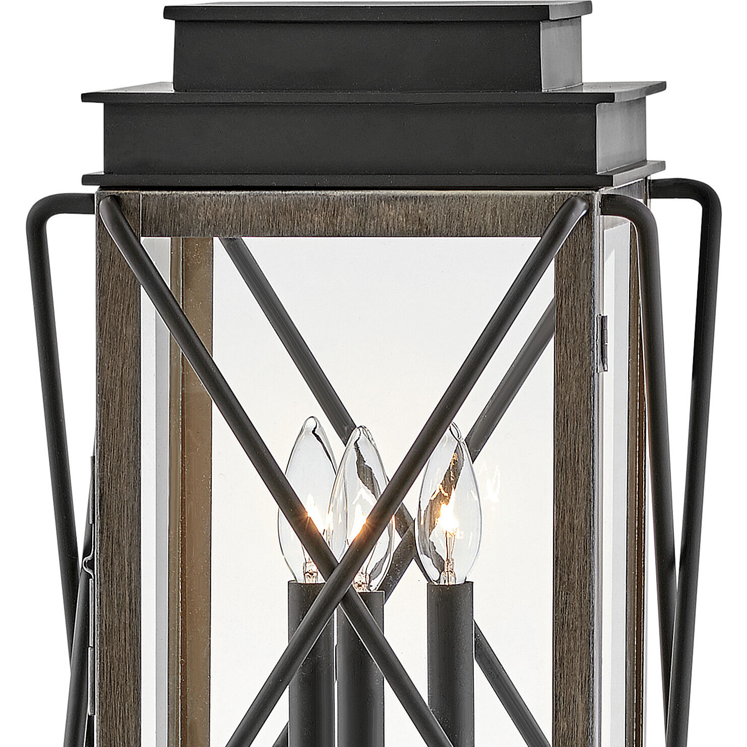 Montecito 3 Light 20.5 inch Black Outdoor Post Mount Lantern, Medium