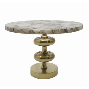 Anita 14.2 X 14.2 inch Brass Spray Cake Stand