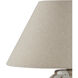 Latte 16.5 inch 60 watt Beige and Off-White Table Lamp Portable Light