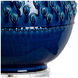 Vietri 27 inch 100 watt Hand Sculpted/Indigo Glaze Table Lamp Portable Light