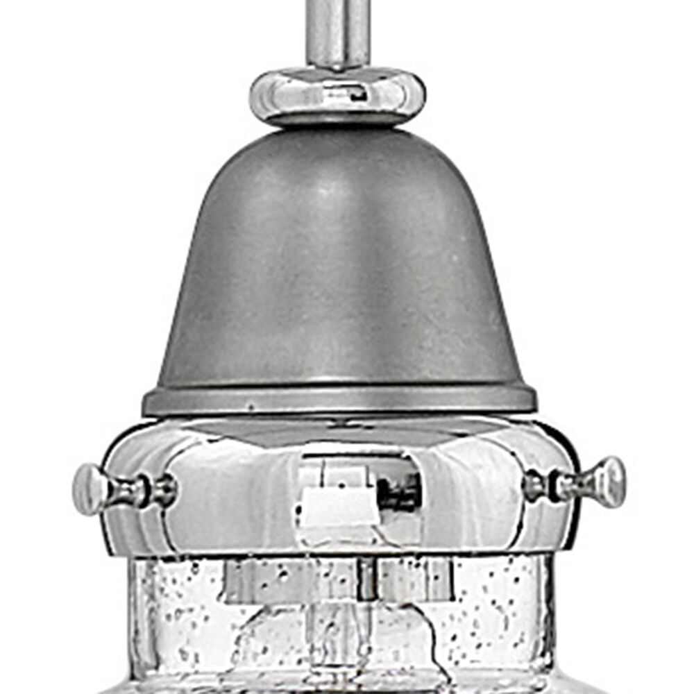 Academy 1 Light 6.5 inch English Nickel with Polished Nickel Indoor Pendant Ceiling Light