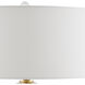 Parable 31 inch Gold/Clear Table Lamp Portable Light