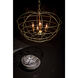Mo 4 Light 19.5 inch Antique Brass Pendant Ceiling Light