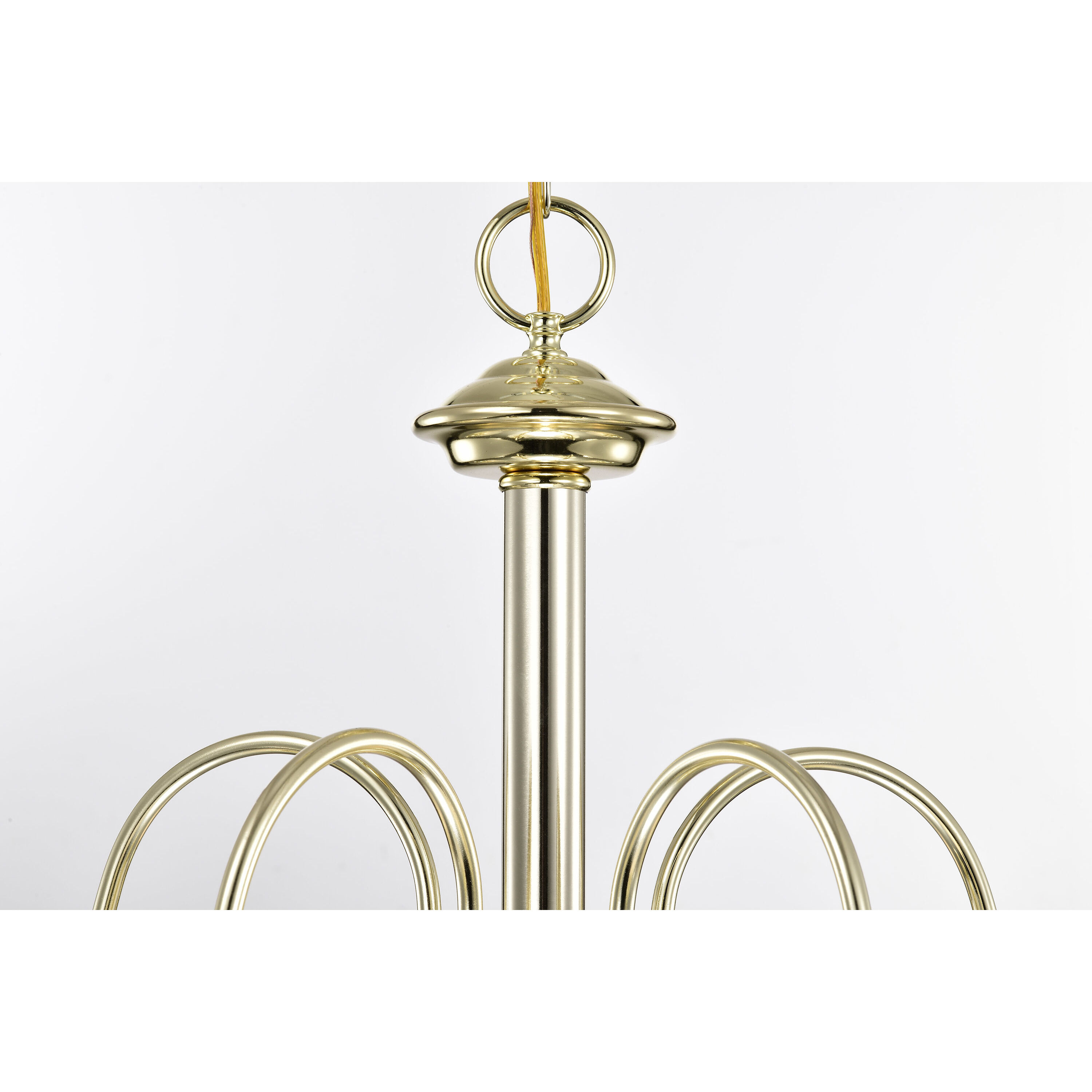 Ballerina 5 Light 24 inch Polished Brass Chandelier Ceiling Light 