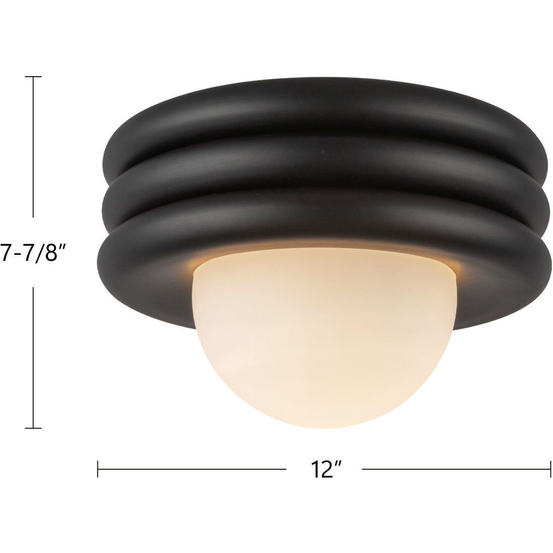 Alora Mood Harvey 1 Light 12 inch Pearl White Semi-Flush Mount Ceiling Light