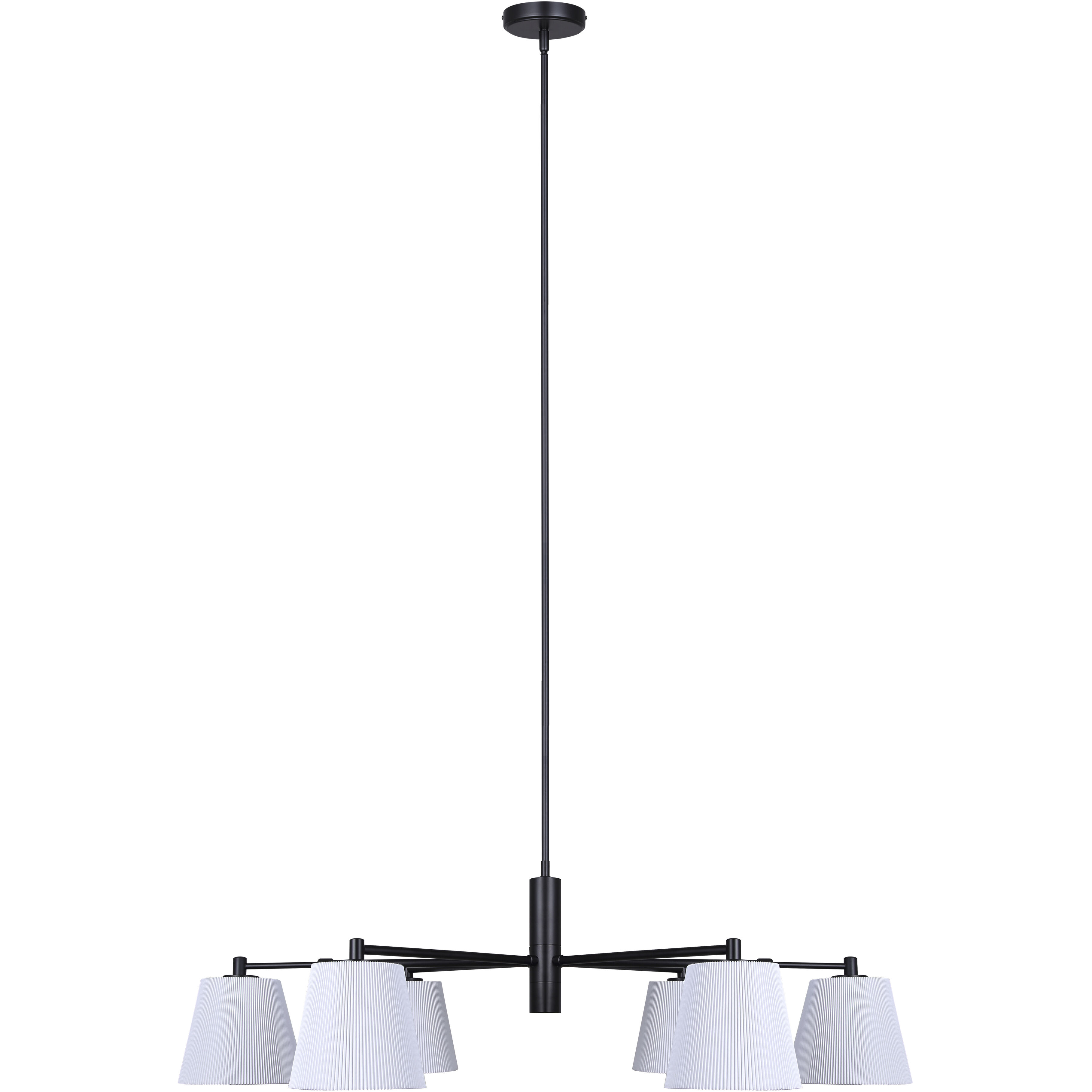 Aspen 6 Light 15.25 inch Black Chandelier Ceiling Light