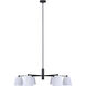 Aspen 6 Light 15.25 inch Black Chandelier Ceiling Light