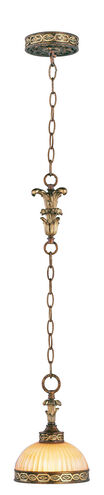 Seville 1 Light 7 inch Palacial Bronze with Gilded Accents Mini Pendant Ceiling Light