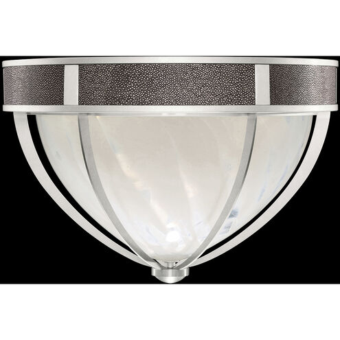 Mirage 3 Light 18.75 inch Silver Flush Mount Ceiling Light