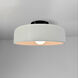 Radiance Collection - Spire 1 Light 10 inch Matte White Semi-Flush Ceiling Light, Form+Finish+Function