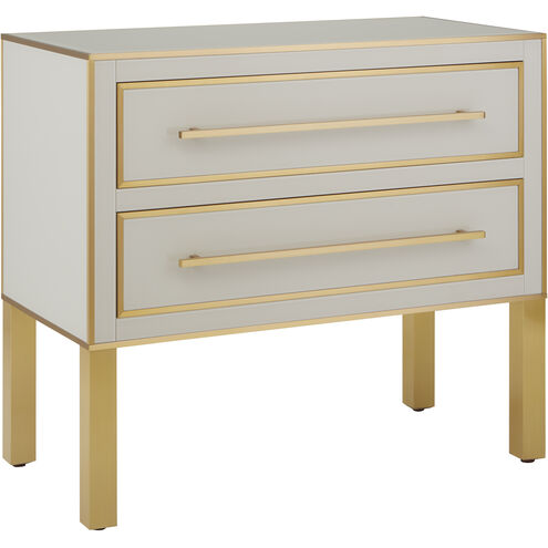 Arden Ivory/Satin Brass Chest