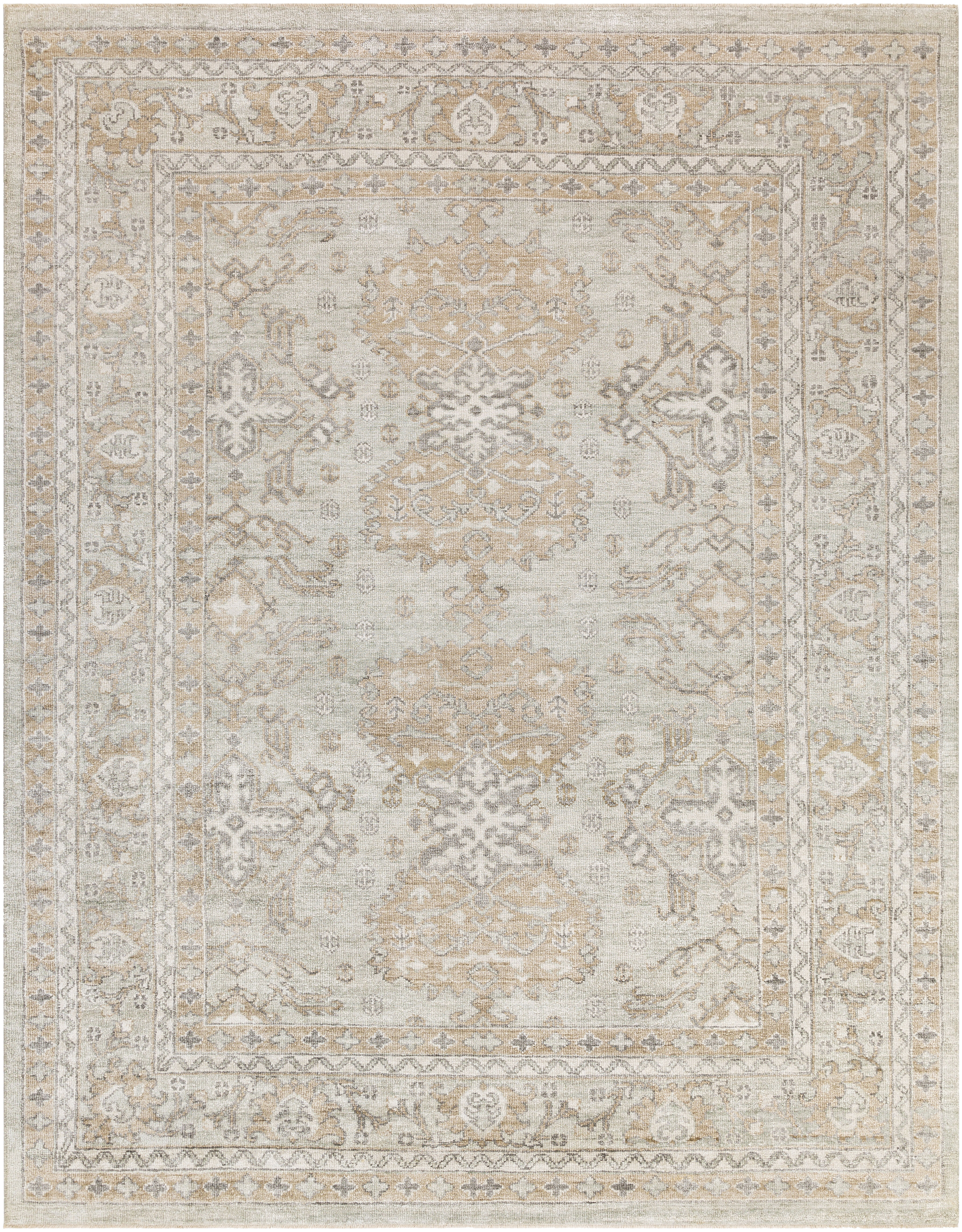 Royal 108 X 72 inch Dusty Sage Rug in 6 X 9, Rectangle