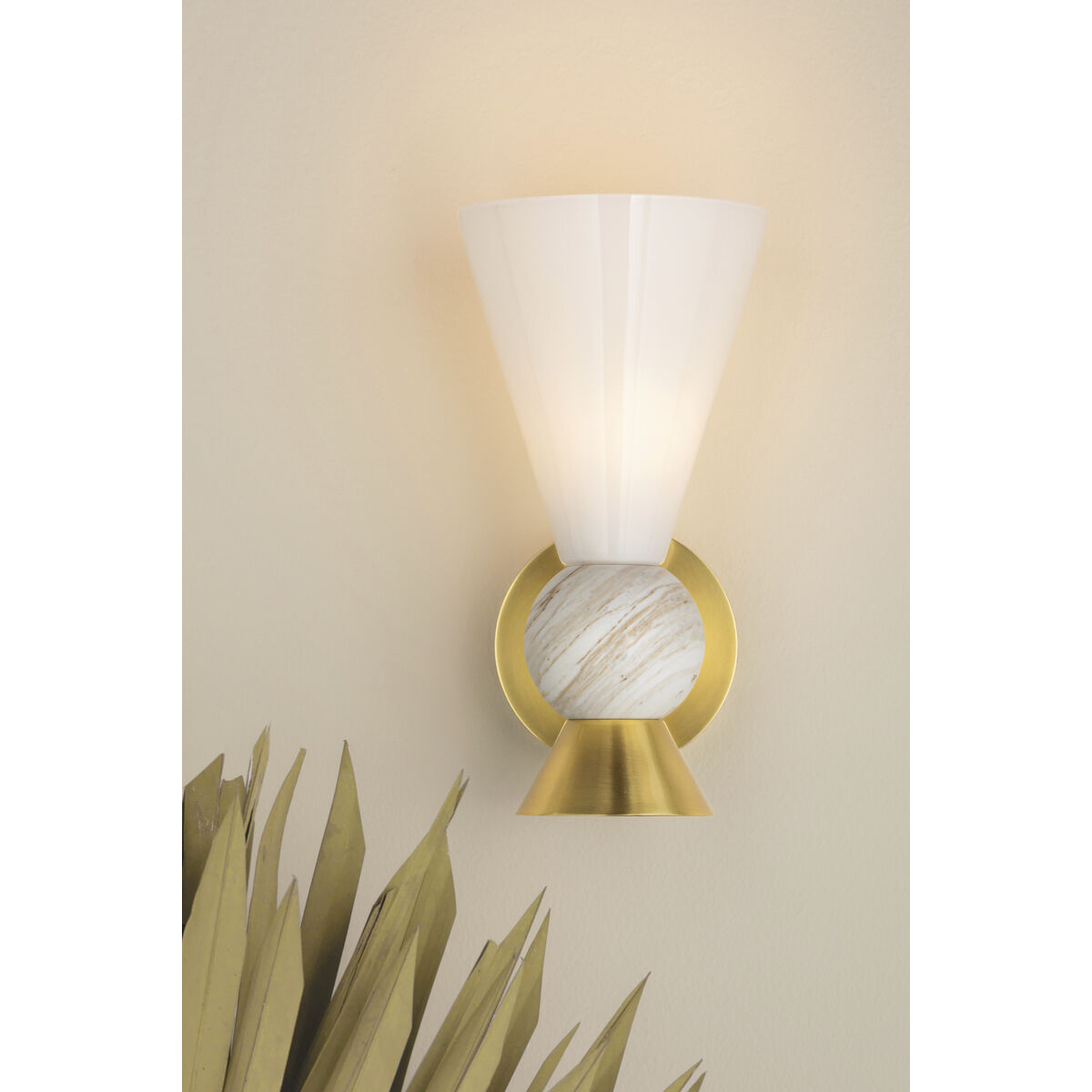 Mona 1 Light 6 inch Aged Brass Wall Sconce Wall Light