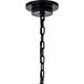 Carrick 8 Light Black Chandelier Ceiling Light, 1 Tier Medium