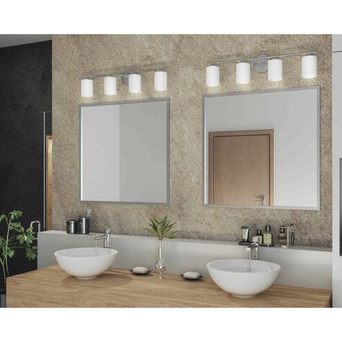 Replay 4 Light 31.13 inch Brushed Nickel Bath Vanity Wall Light
