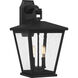 Joffrey 2 Light 19 inch Matte Black Outdoor Wall Lantern, Large