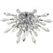 Starbound 3 Light 19 inch Clear with Chrome Flush Mount Ceiling Light