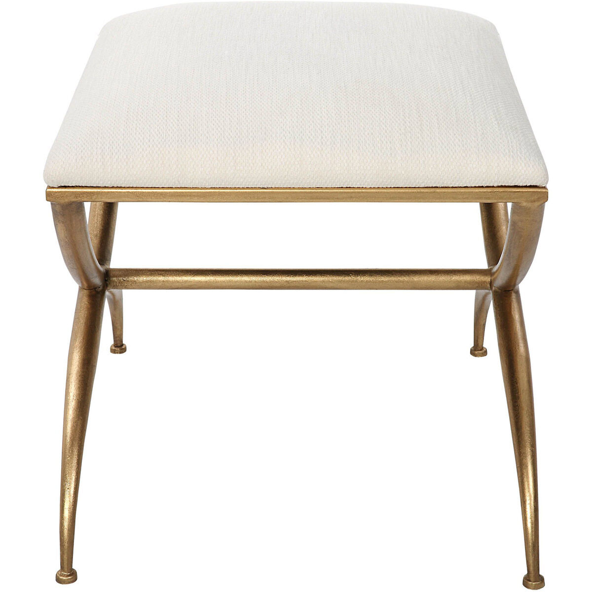 Crossing Gold Leaf and White Bench, Small