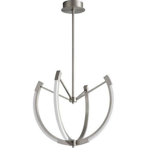 Utopia LED 28 inch Satin Nickel Pendant Ceiling Light