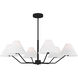 Drew & Jonathan Burke 6 Light 38 inch Midnight Black Chandelier Ceiling Light
