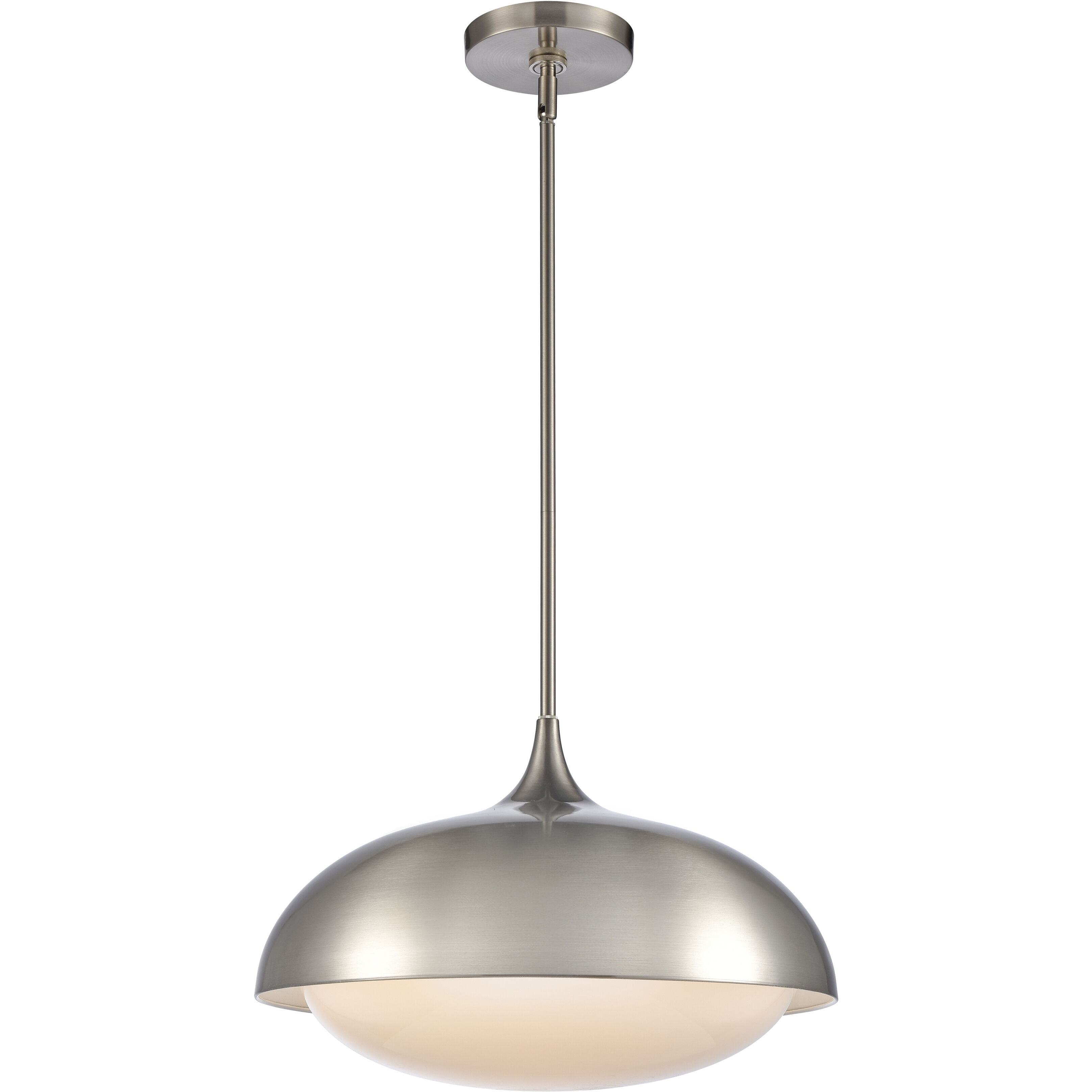 Alice 1 Light 16 inch Satin Nickel Pendant Ceiling Light