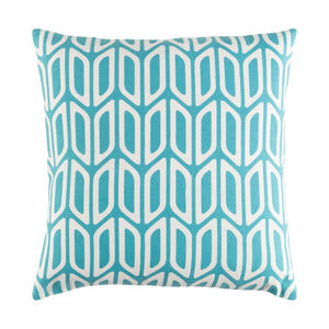 Trudy 18 X 18 inch Teal/Ivory Pillow Kit, Square