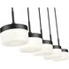 Renaud LED 46 inch Matte Black Linear Chandelier Ceiling Light