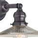 Union Square 1 Light 8 inch Gun Metal Wall Sconce Wall Light
