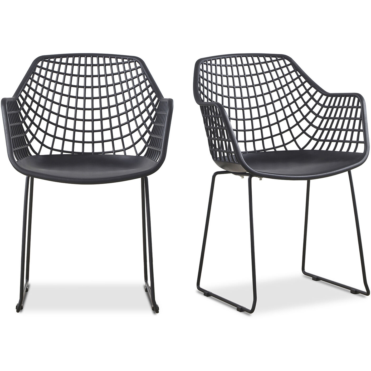 Honolulu Black Chair, Set of 2