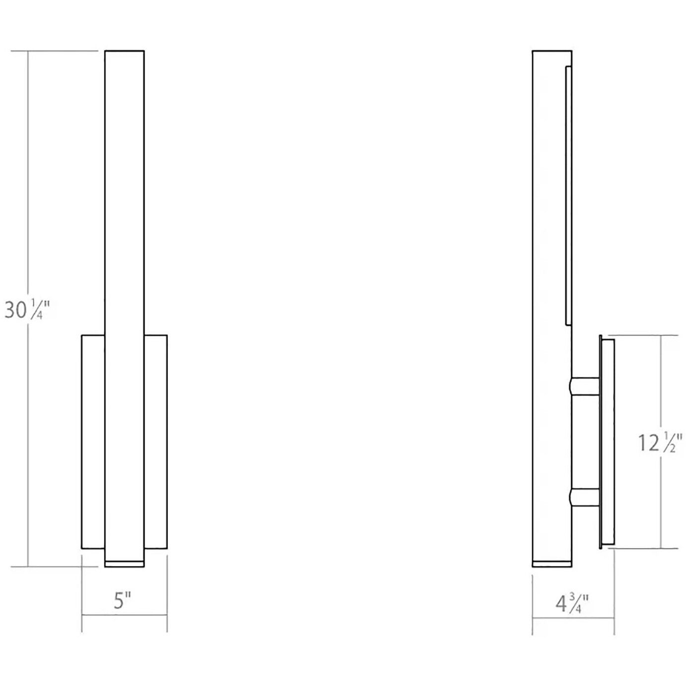 Flue LED 5 inch Textured White Sconce Wall Light