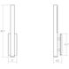 Flue LED 5 inch Textured White Sconce Wall Light