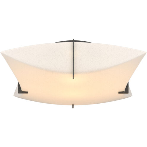 Bento 2 Light 17.8 inch Natural Iron Semi-Flush Ceiling Light