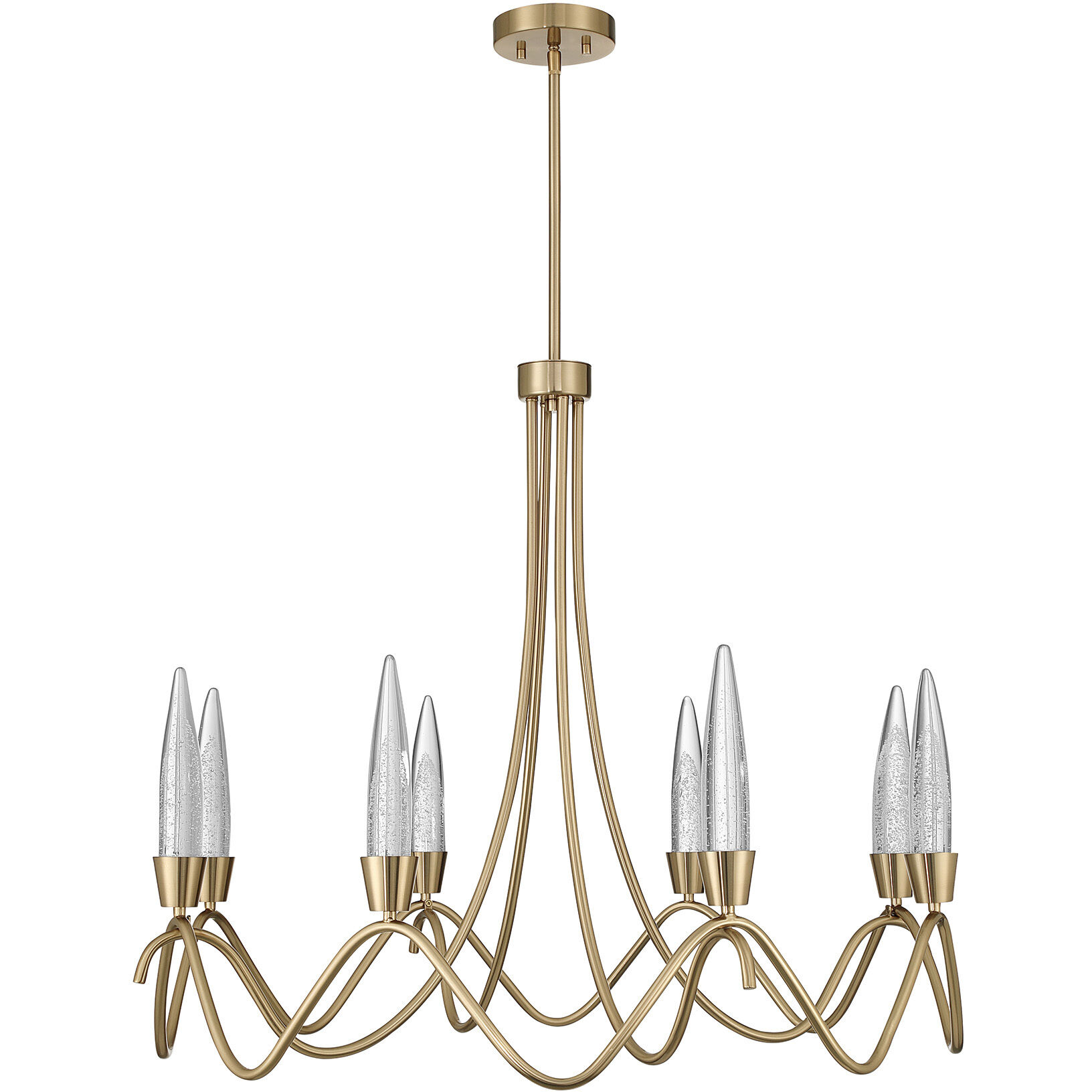 Sofia LED 36 inch Noble Brass Chandelier Ceiling Light